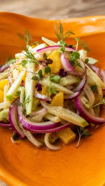 My famous fennel salad, people go crazy for it and I figured why not share it because it really is SO simple!! 🌞🍊 #...