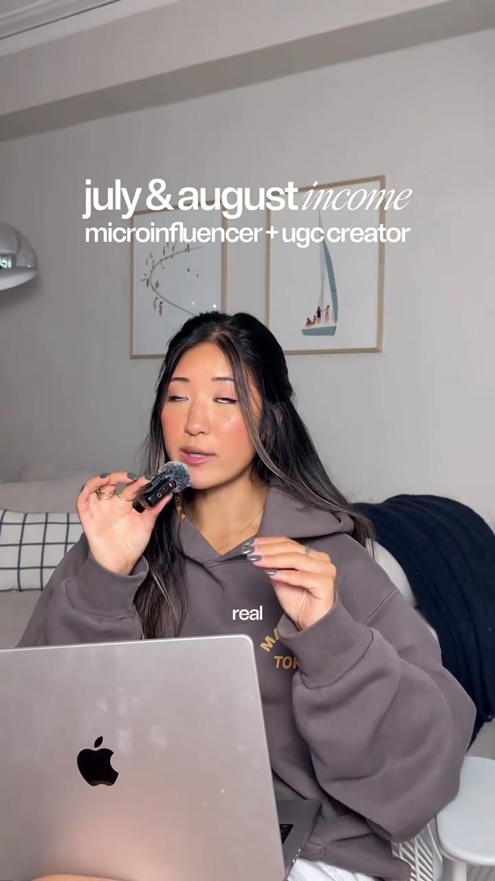 My July&August income breakdown as a microinfluencer and part-time UGC creator... yall are gonna wanna sit down for t...