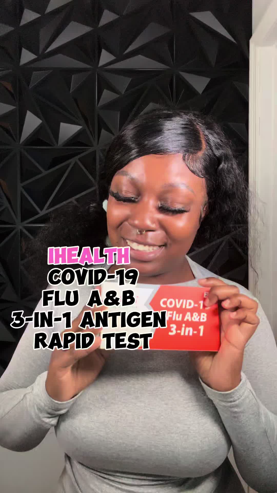IHEALTH COVID-19 FLU A & B 3 in 1 ANTIGEN RAPID TEST🛍️ Check the comments or click the link in my bio for my Amazon...