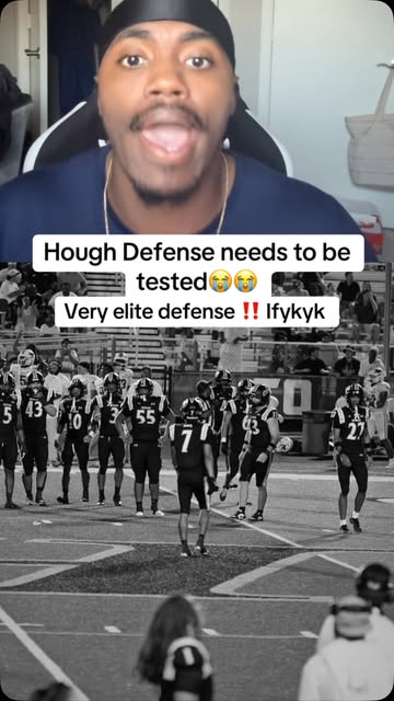 Hough defense is so elite gang no glaze 😭😭😭 #fridaynightlights🏈 #highschoolfootball @houghftbl *all satire*🤣