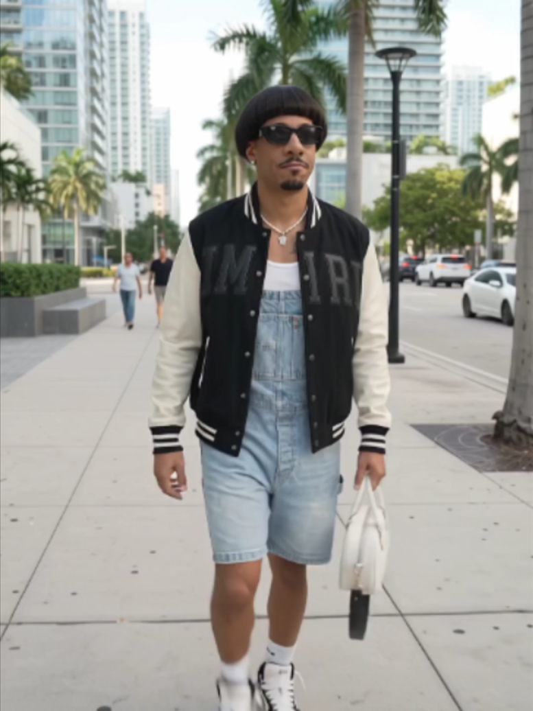 Soy feo, pero tu jeva está en mi DM 😏🇩🇴 Brickell walk in the Amiri fit. You know why? 'Cause I'm a Dominican papi....