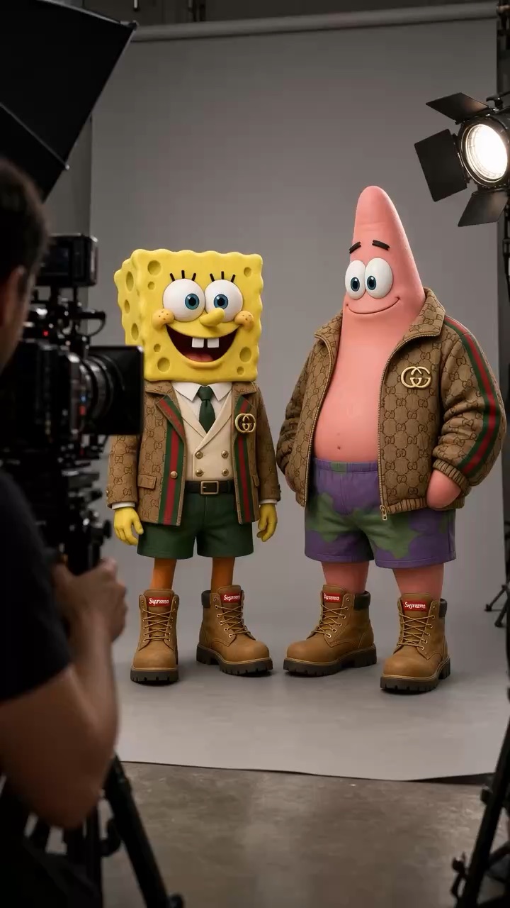 SpongeBob and Patrick photo shoot