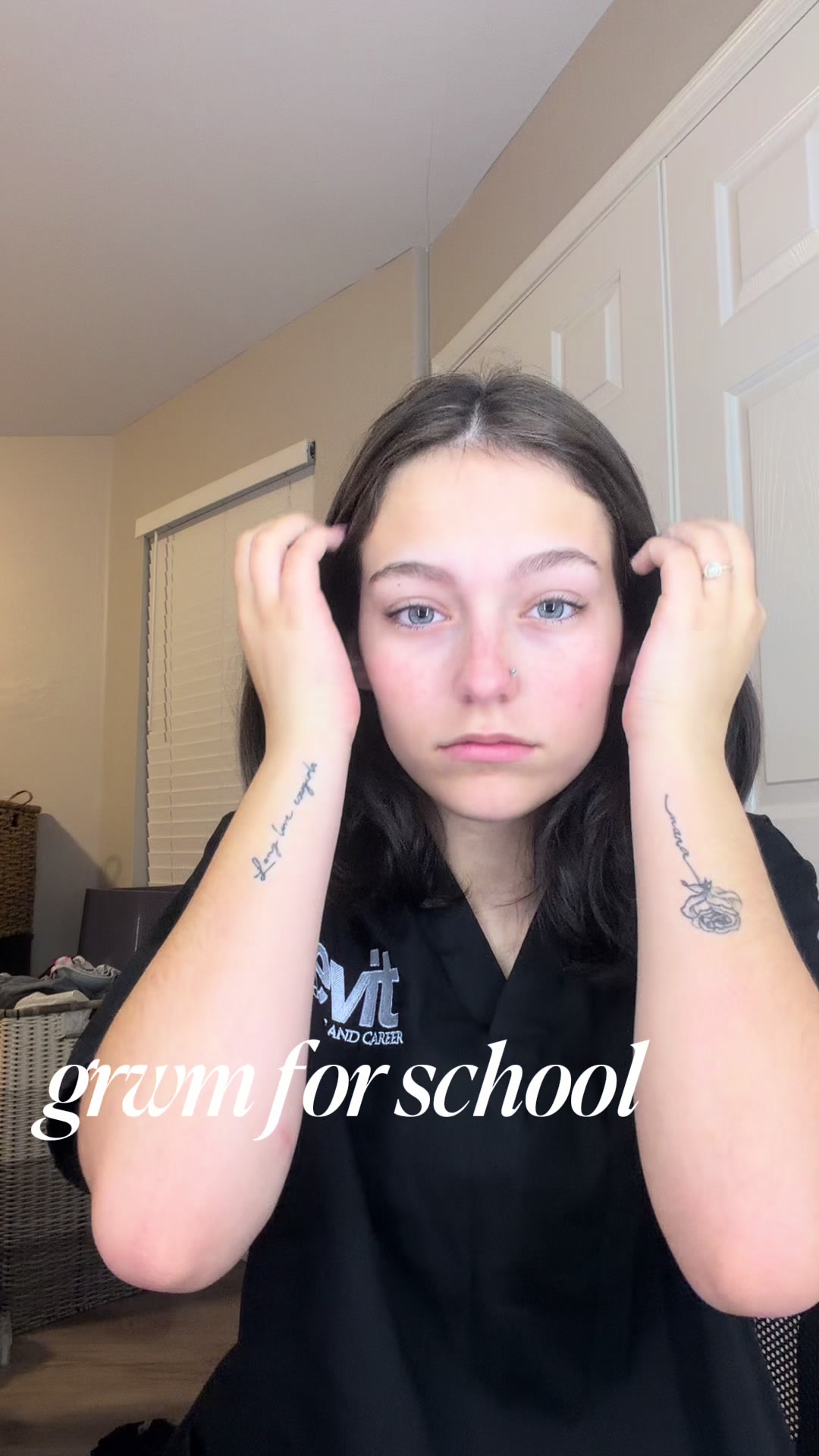 #grwm #schoolmakeup #fall #earlymorning