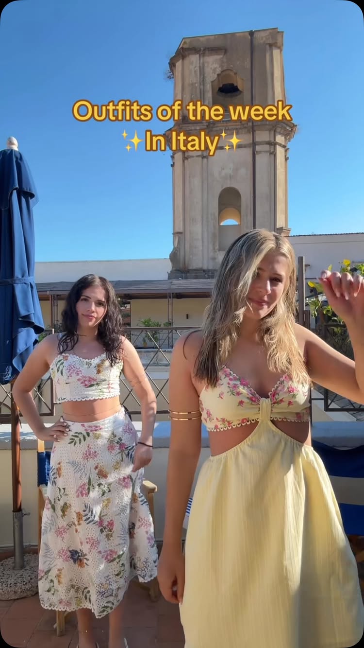 A week of outfits in Italy #italy #viral #reels #summer #outfit