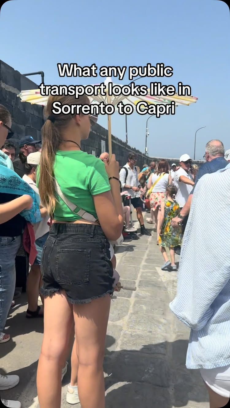 Better to just walk tbh #capri #sorrento #italy #tourist #viral