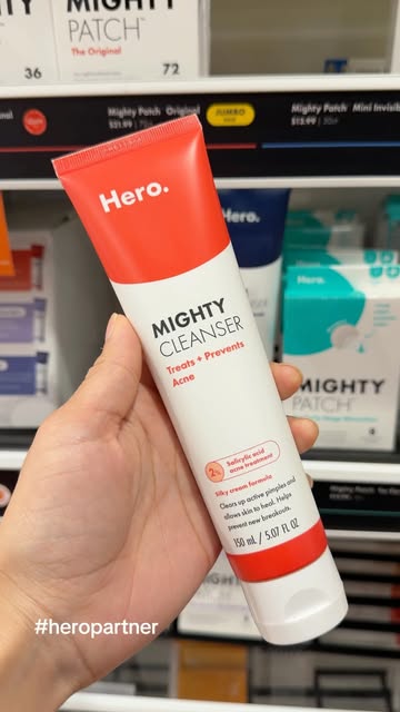 Breakout week called for an Ulta run. The Mighty Cleanser from @herocosmetics lives by my sink now. Find it at @ultab...
