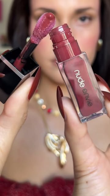 Cherry lip combo @nudeenvie 🍒 #makeup #lipcombo #cherrymakeup #cherrylipgloss #gloss #lipglossobsession