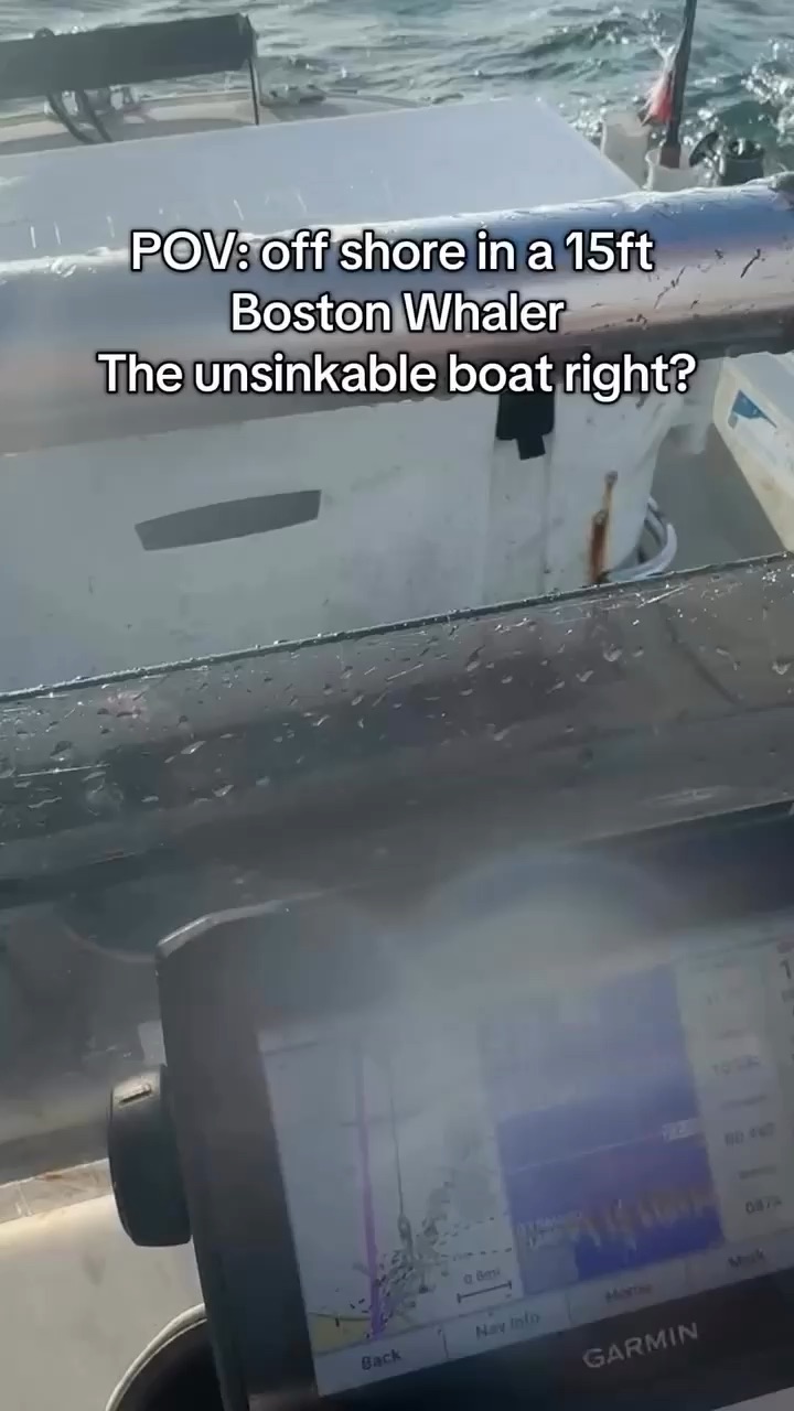 15ft Boston Whaler off shore- unsinkable!