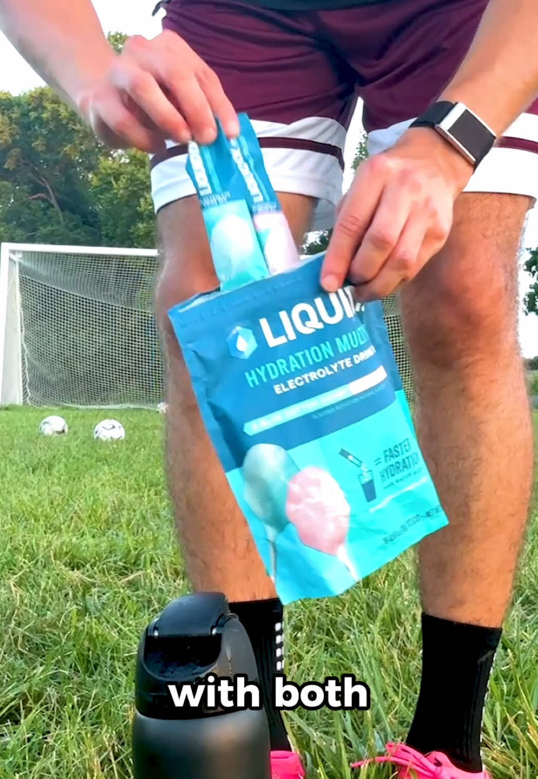 This MUST-TRY viral cotton candy Liquid IV drink is CRISPY 💦🍭 #liquidiv #hydration #electrolytes #summerheat #socce...