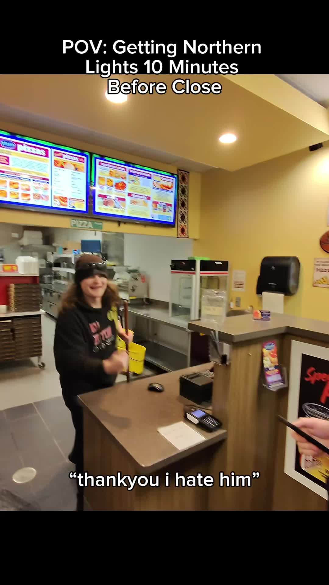 Northern Lights Pizza Before Close #funny #viral #raybanmeta #food