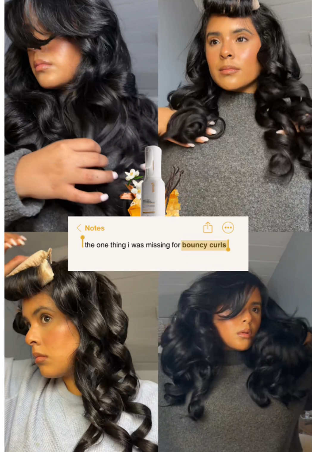 Abs in love with @Gisou new honey milk leave in conditioner its a game changer for me!! so many live conditioners are...