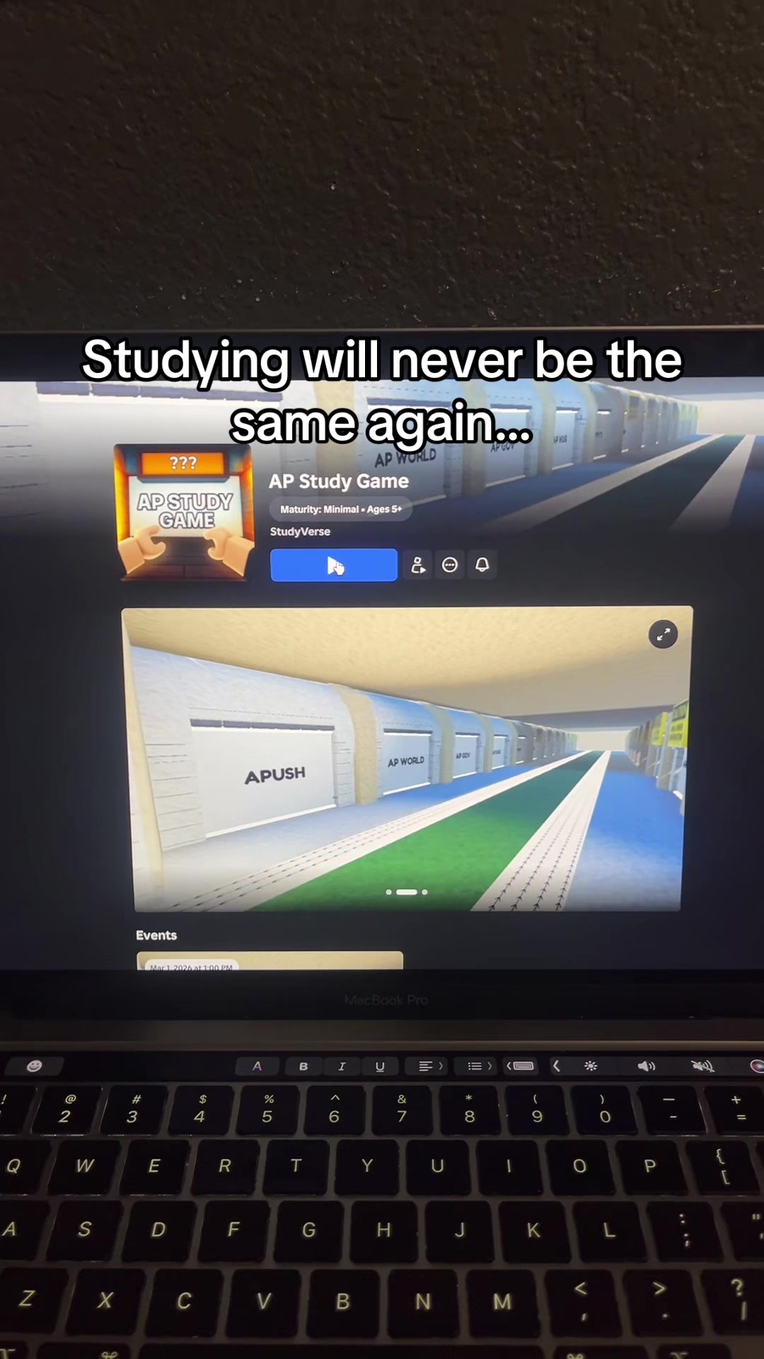studying for finals will never be the same… #finalsweek #study #apstudygame #studytips #robloxstudygame