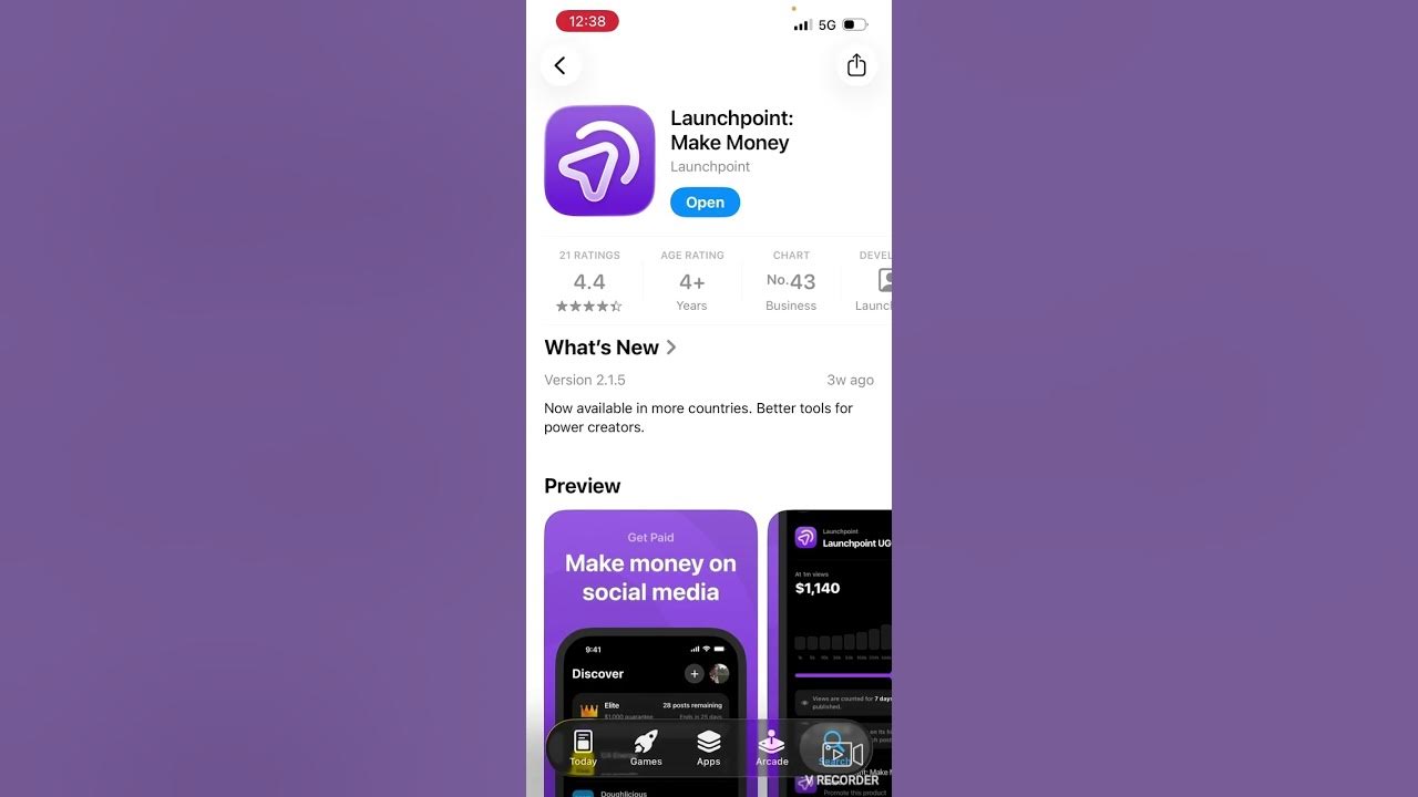 Make money on Launchpoint. Use code AYANDHR85J for a bonus. https://launchpoint.sh/ios?code=AYAND...