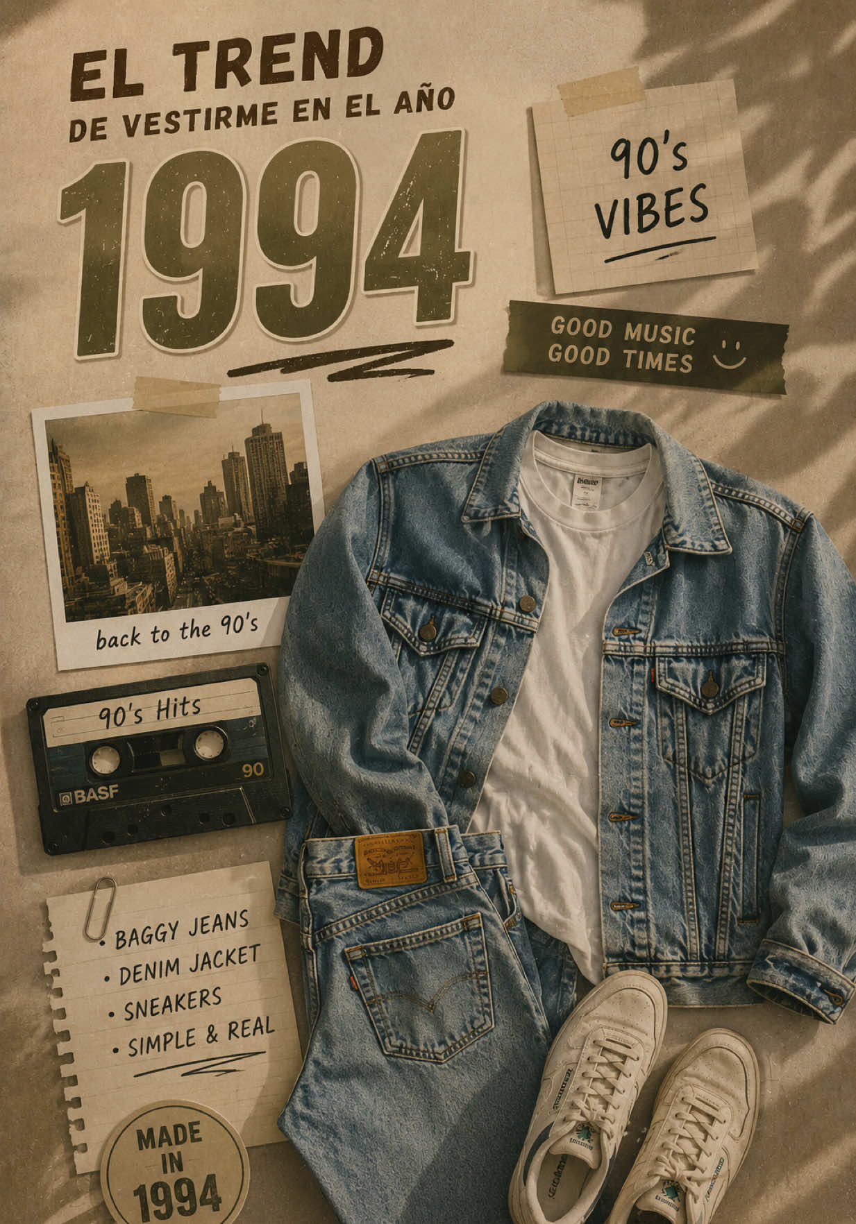Me sumé al trend de vestirme como el año en que nací: 1994 📼🔥 Ahora necesito una misión para la próxima semana… 👀...
