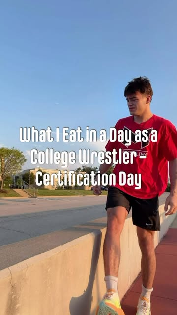 What I Eat in a Day: Wrestling Certification Edition 🤼‍♂️🍽️ #collegewrestling #whatieatinaday #wrestlingseason #stu...