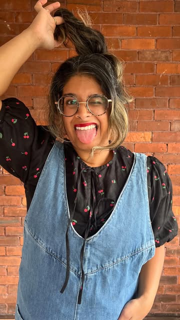 because why wouldn't I match my fave red lippie to my cherry print Melina top from @notperfectlinen? 💄shade is @chee...
