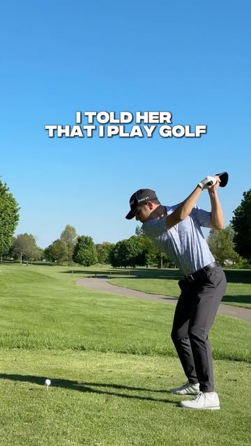 HOLY AIRBALL⛳️ Can’t believe she would actually think i’m good at golf😅 #golf #golfer #golfers #golfing #golftime #g...