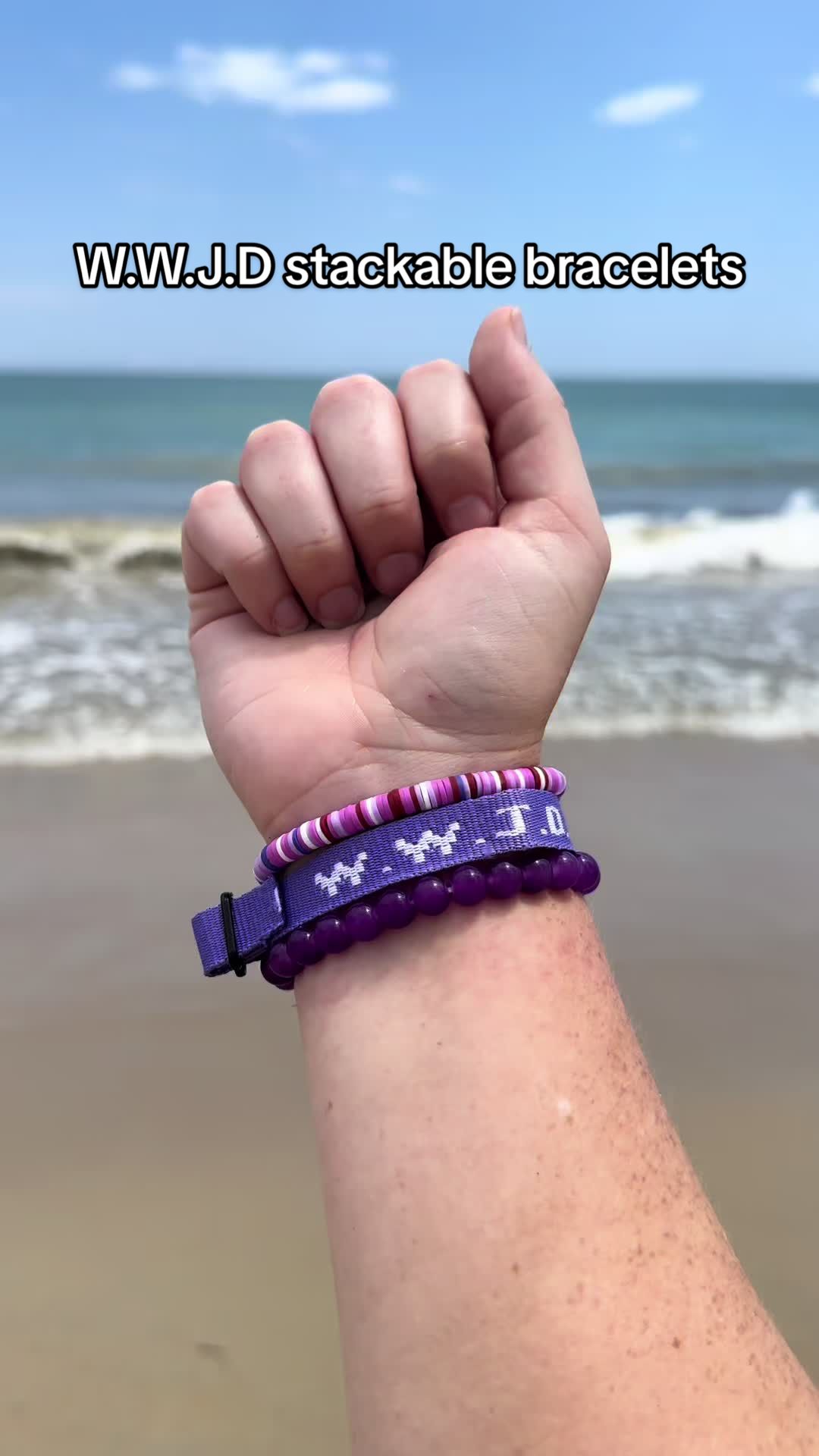 These bracelets are so cute!!!! 🥺💜😍 . . . #purple #dealsforyoudays #fyp #christiantiktok #christiangirl #Godsplan...