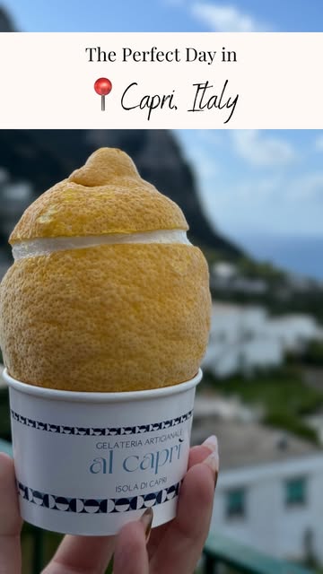 Here’s how to spend the perfect day in Capri, Italy . 🍋 Take the earliest ferry to the island that you can. We were...