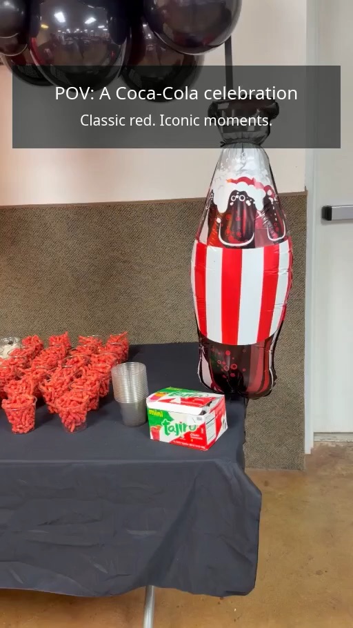 Cola Cola Themed Celebration Showcase