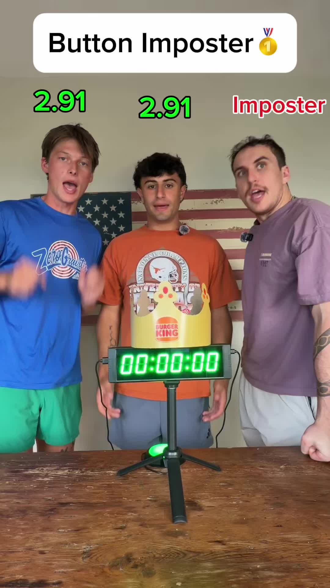 Button Imposter 🏆😱 #imposter #viral #clock #reel