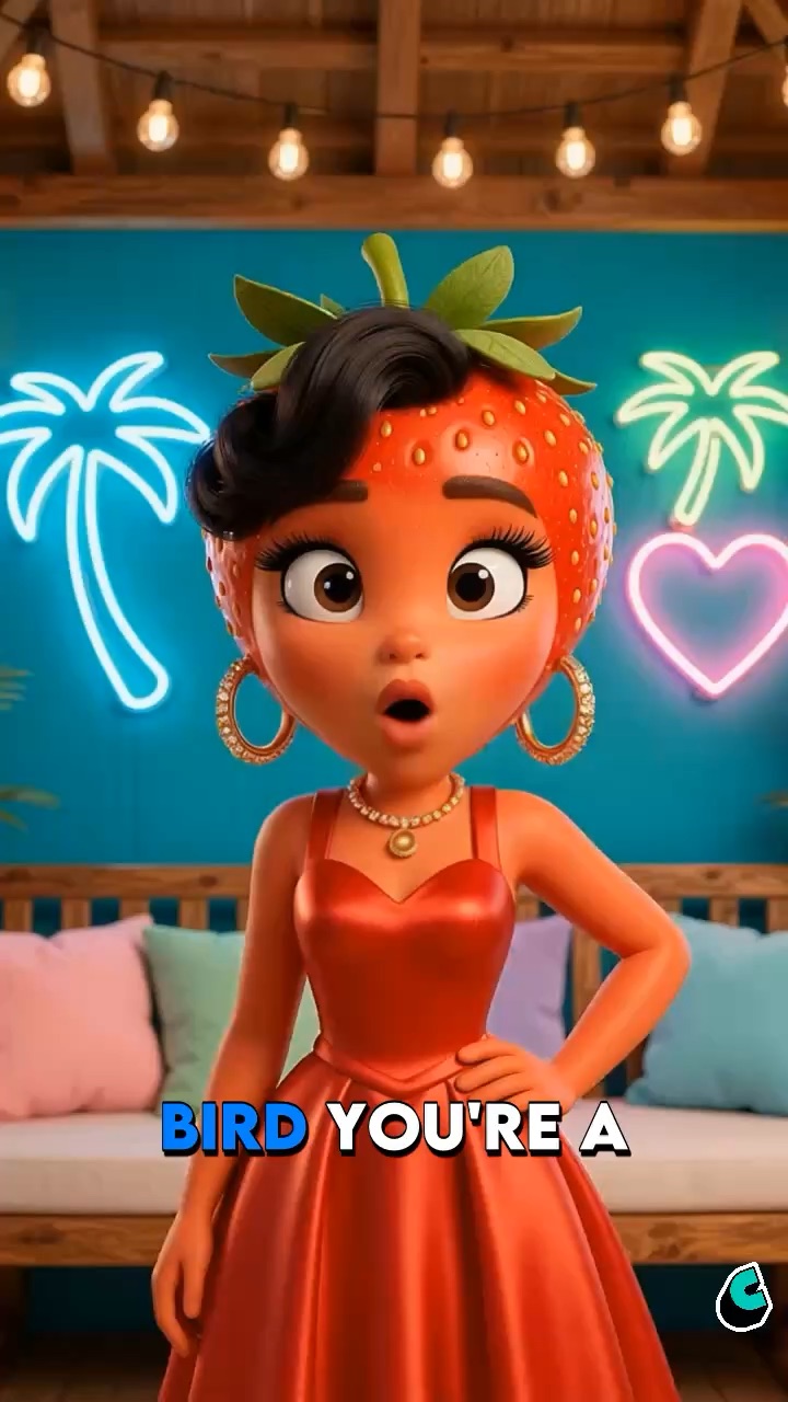 Strawberry catches Birdy cheating !! 🤯