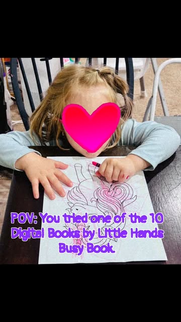 We tried the @littlehandsbusybook07 10 Digital Books today! The kids picked out the Coloring for Her and Coloring for...