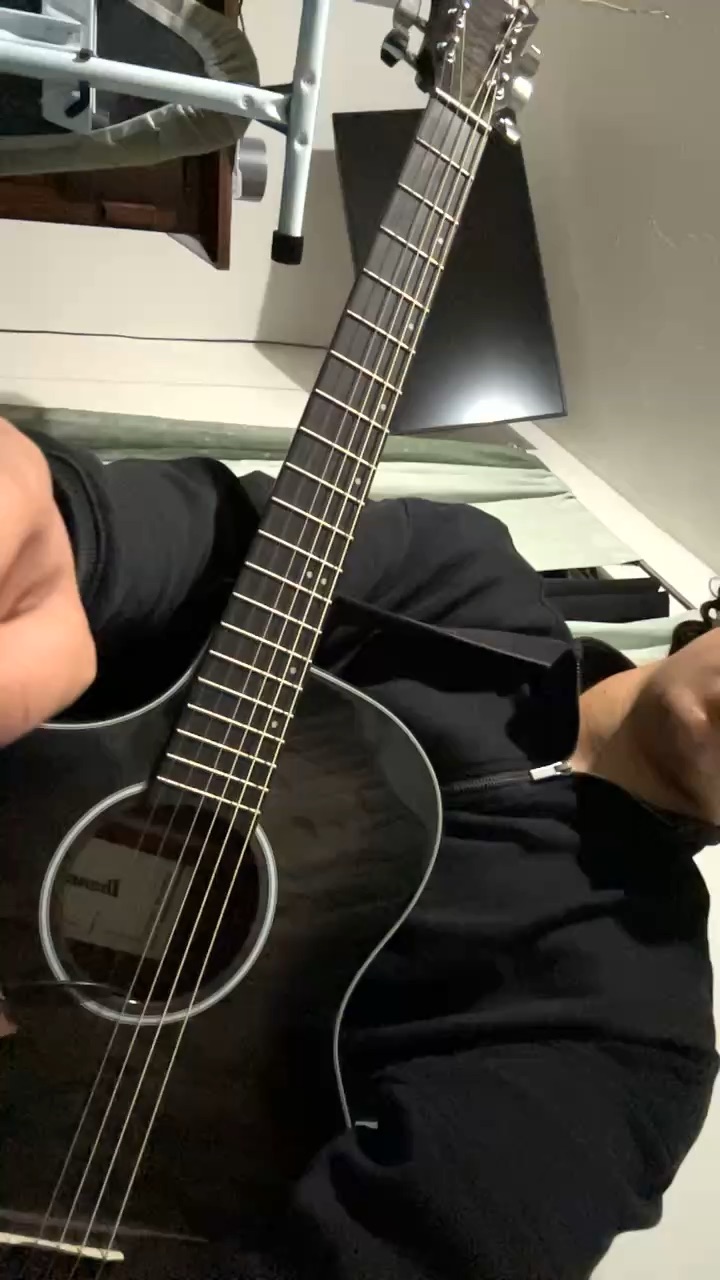 playing guitar