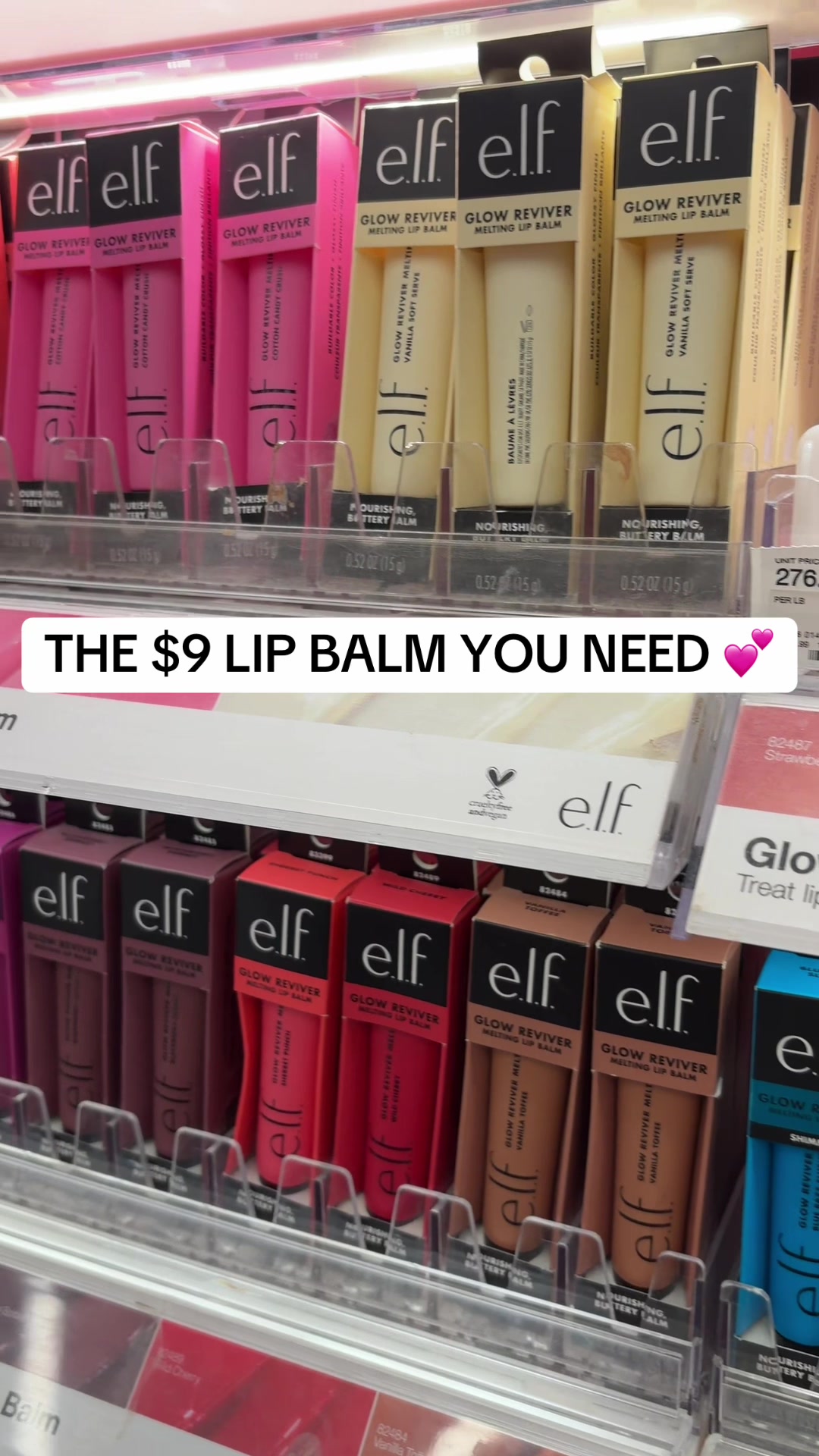 The $9 lip balm you NEED 💕✨ e.l.f. Glow Reviver Melting Lip Balm gives your lips that juicy, high-gloss look while k...