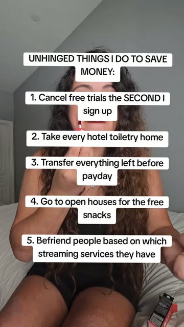 number 4 is probably the most unhinged! #unhinged #budget #moneytips #savingmoney #moneysavingtips