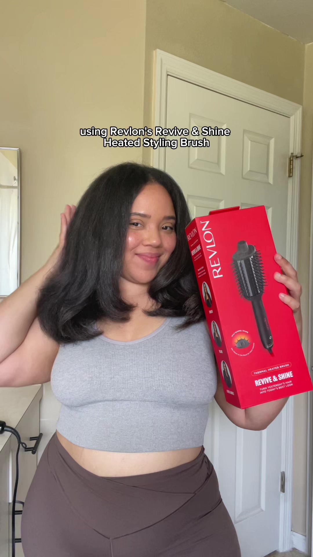 hair UGC example of a curly to straight blowout look I created for a hair brand ✨ these are some of my favorite to cr...