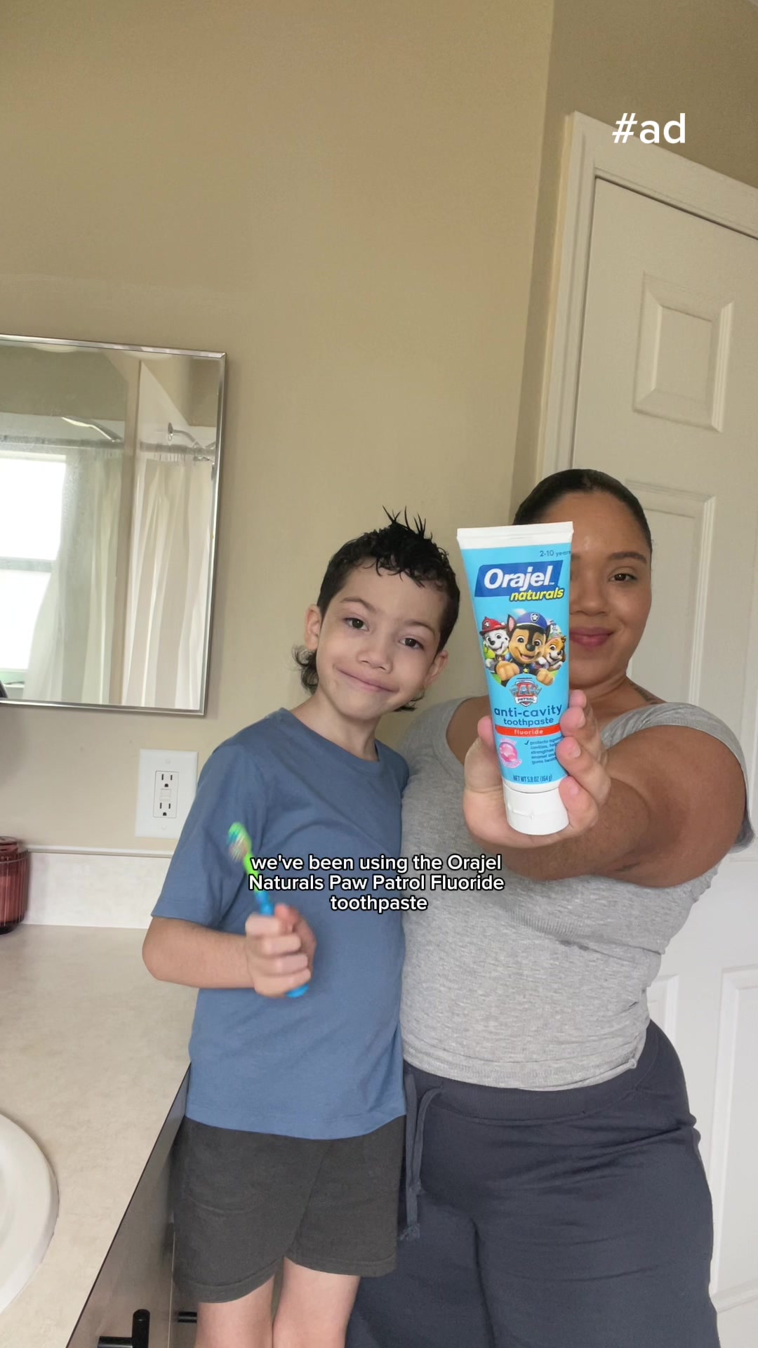 #ad School mornings are a lot easier with Orajel Naturals PAW Patrol Fluoride Toothpaste. 💙 @Orajel #orajel #orajeln...
