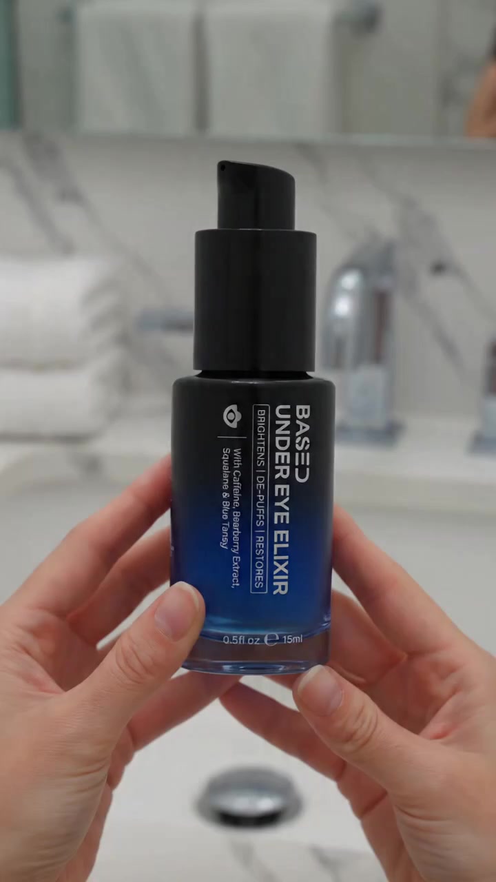 Say goodbye to tired-looking eyes! 👋 Discover the secret to a refreshed look with the BASED Under Eye Elixir. This s...
