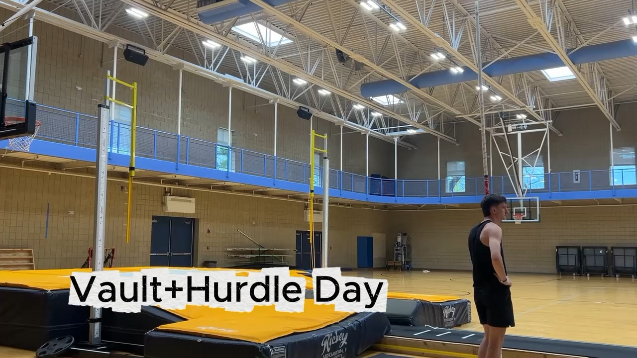 Pole vault+hurdle day