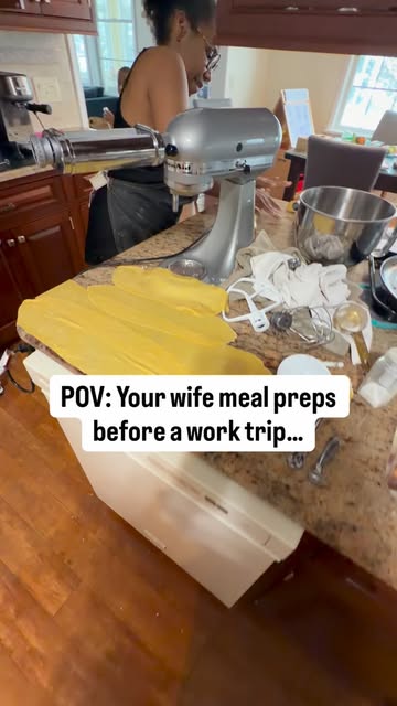 5 days out of town and still taking care of us. She cooks, I heat it up. She plans, I pack the lunches. I handle the...