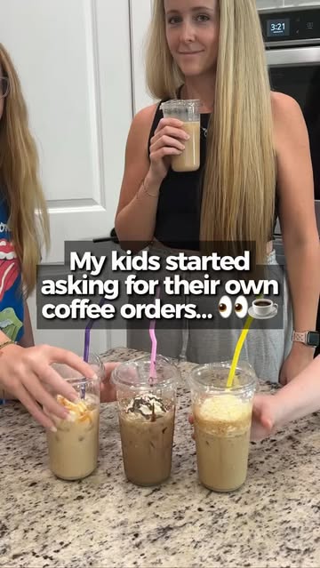 My kids started asking for their own coffee orders… and now it’s basically a daily request 😂☕️ Kiid Coffee is 99.9%...