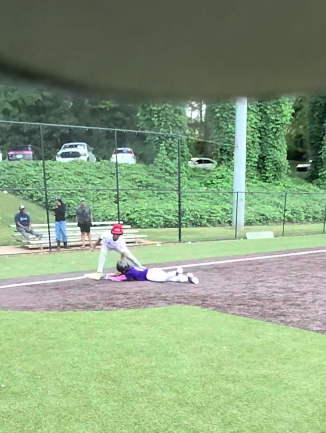 Way too much goin on😭 #fyp #viral #baseball #umpire #metaglasses
