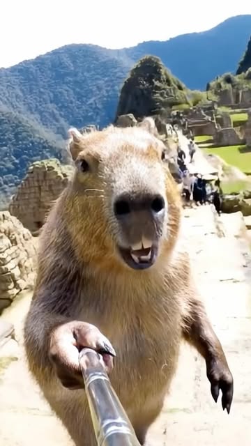 Ya boy Capy papi is in Peru! 🇵🇪 Where should I go next? #capybara #capypapi