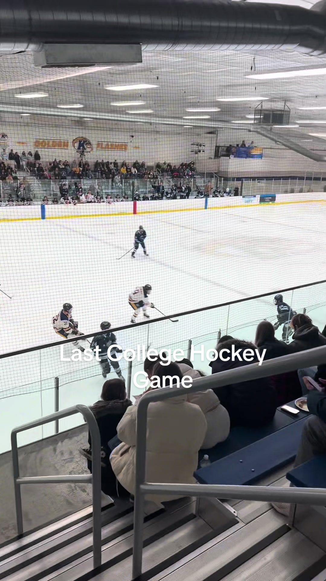 First of many lasts as a @Kent State undergrad student🏒 #college #game #hockey #kentstate @sarah_becka