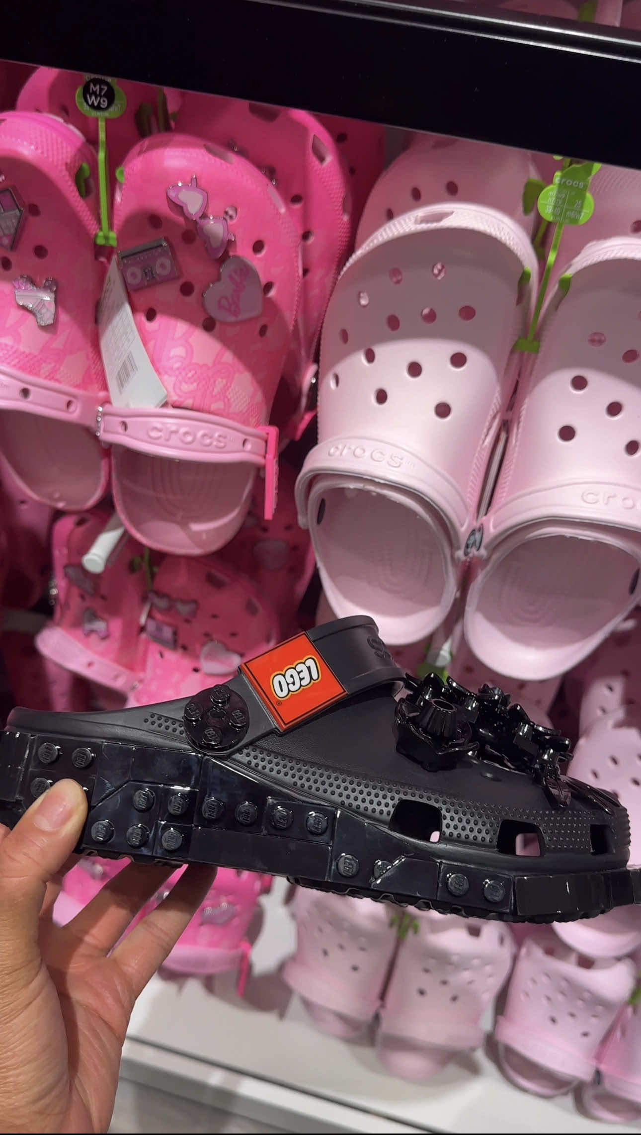 Crocs x LEGO is everything 😍 which pair are you grabbing first?? 👀🛍️ #crocs #shoes #shoeshopping #trending #fyp @C...