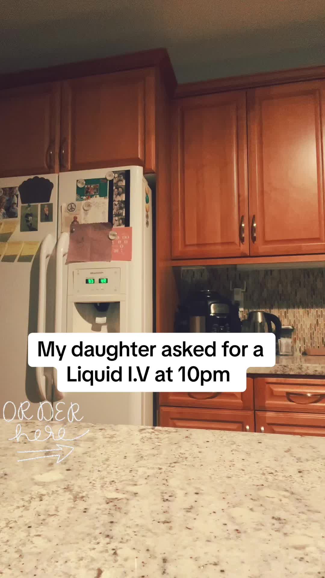 Baby gets what baby wants! Liquid I.V. For the win!!! I was laying down next to her and she was like ohhhh…you know w...