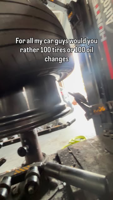 If I HAD to choose I guess 100 tires, I could just be I my zone no back and forth to parts.. #car #cars #carporn #car...
