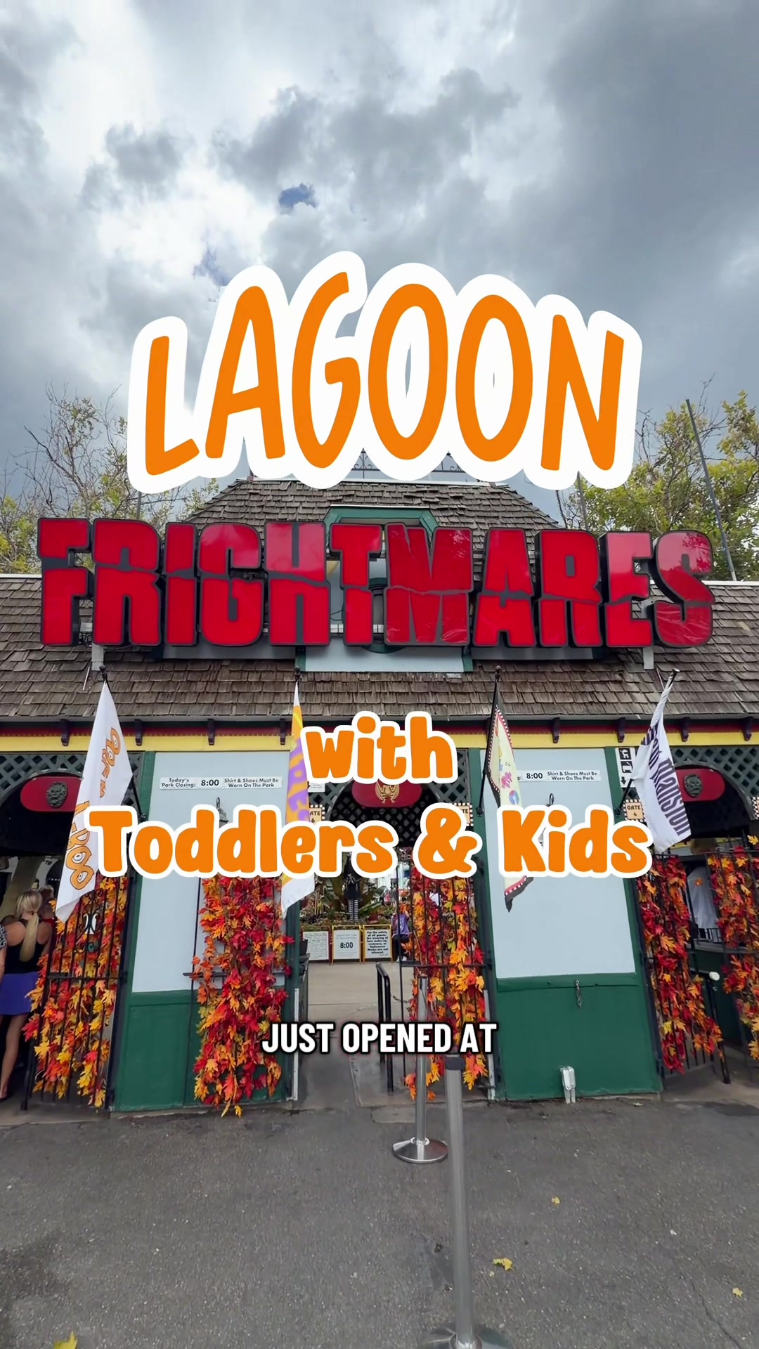 I swear @Lagoon Amusement Park was NOT this cool when I was a kid!! #utahfall #lagoon #frightmares #utahkidsactivities
