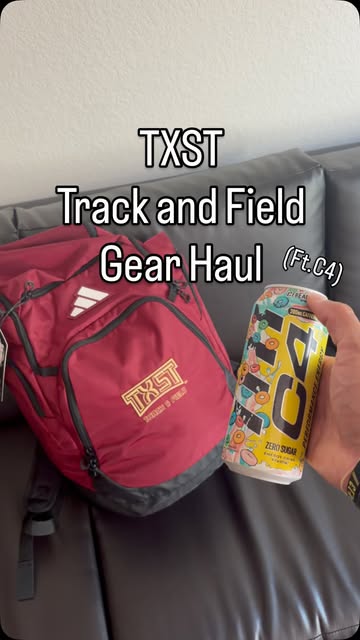 TXST Practice Gear Haul 👟🏃🏽 @c4energy #C4Partner @launchpoint #trackandfield #athlete #haul