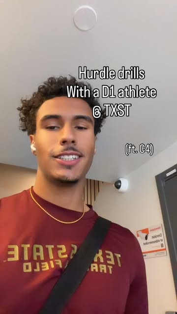 Come do some hurdle drills with me🚧🏃‍♂️ @c4energy #c4partner @launchpoint #hurdles #explorepage #trackandfield