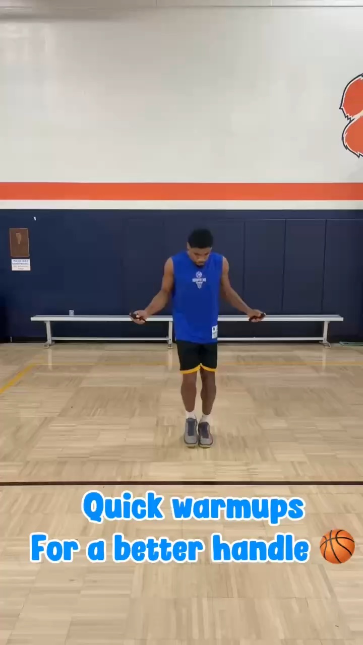 Quick jump rope fitness ball handling video