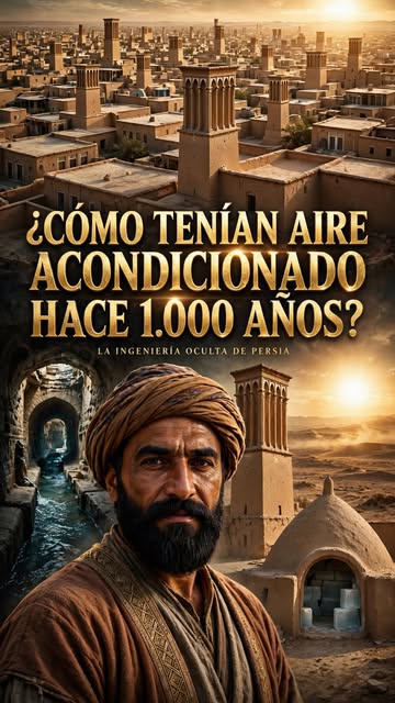 ¿Cómo se refrescaban del calor del desierto hace mil años? 🌬️ En Persia, los ingenieros construyeron torres de vient...