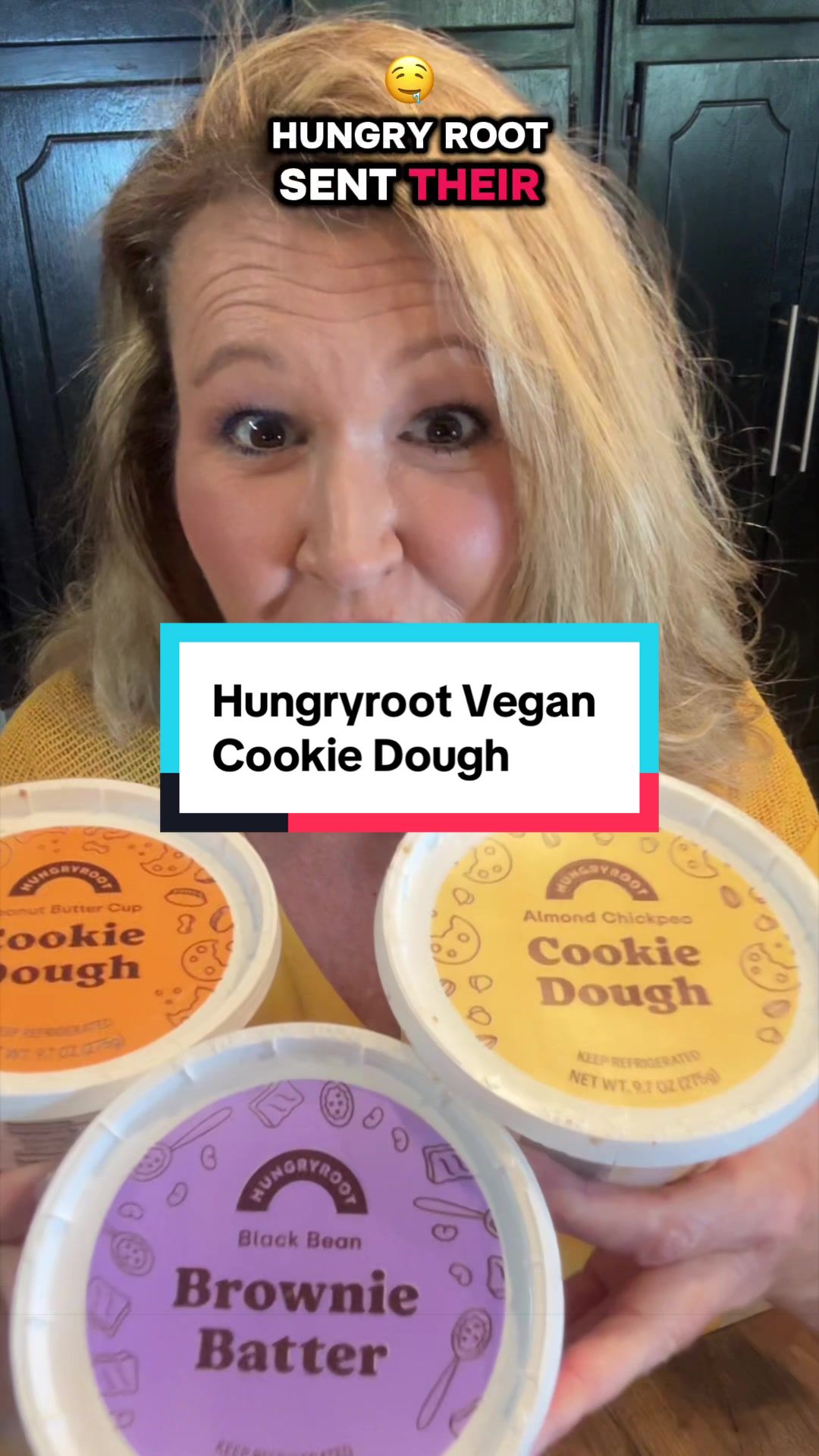 Hungryroot Vegan Cookie Dough #hungryroot #vegancookies #cookiedough #vegancookiedough #healthycookies