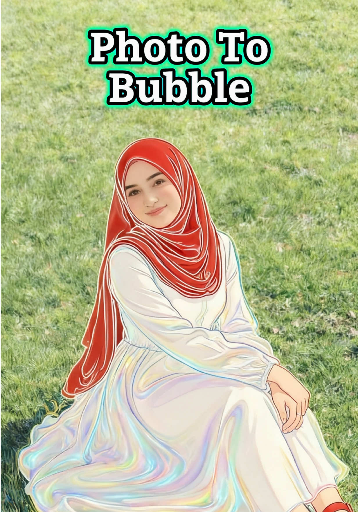 Turn your photo into Bubble 🫧 Prompt in comments ⬇️ *use @vidmor_ai to create without watermark! #bubble #tutorial #...