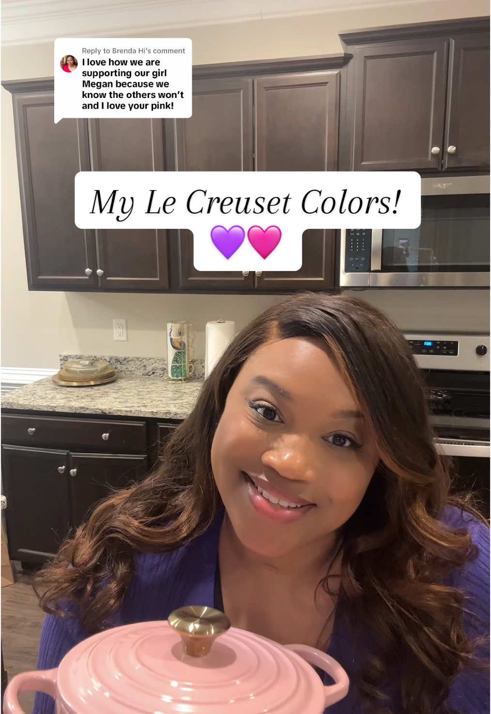 Replying to @Brenda Hi Let’s get into these @Le Creuset colors! #withlovemeghan #blackgirlluxury #lecreuset #meghansu...